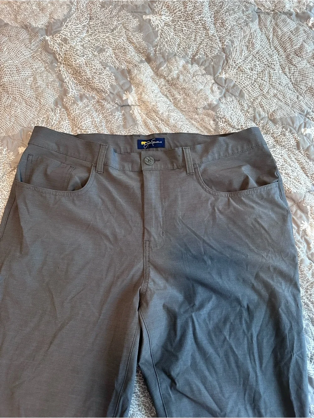 Men's Straight-Leg golf Chinos in Charcoal Gray jack Nicklaus